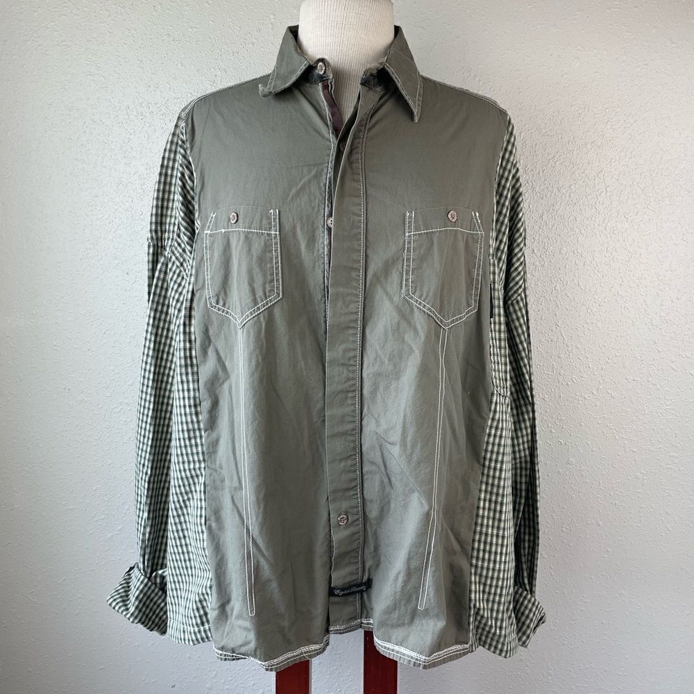 English Laundry/Columbia Button Down Shirt Size L EUC